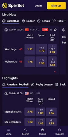 spinbet jackpot games